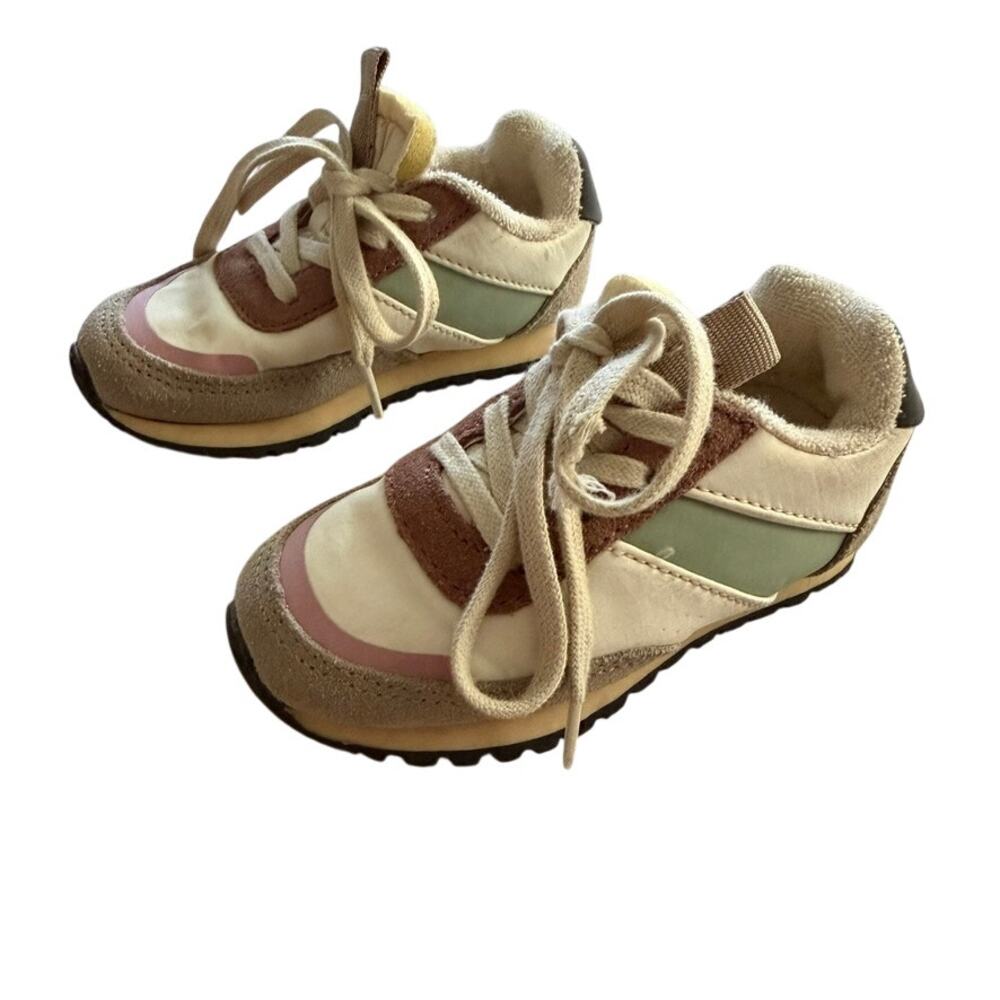 Zara Sneakers Kids 12-18 Month Youth 5 Retro Pink Chunky Sole